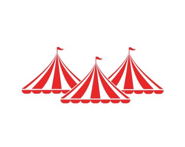 Sirk vektör illüstrasyon logo amblemleri şablonu