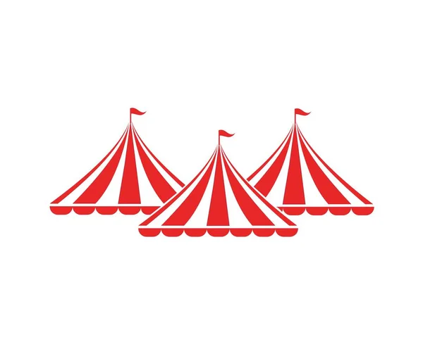 Circus Διάνυσμα Εικονογράφηση Σχέδιο Λογότυπο Εμβλήματα Πρότυπο — Διανυσματικό Αρχείο