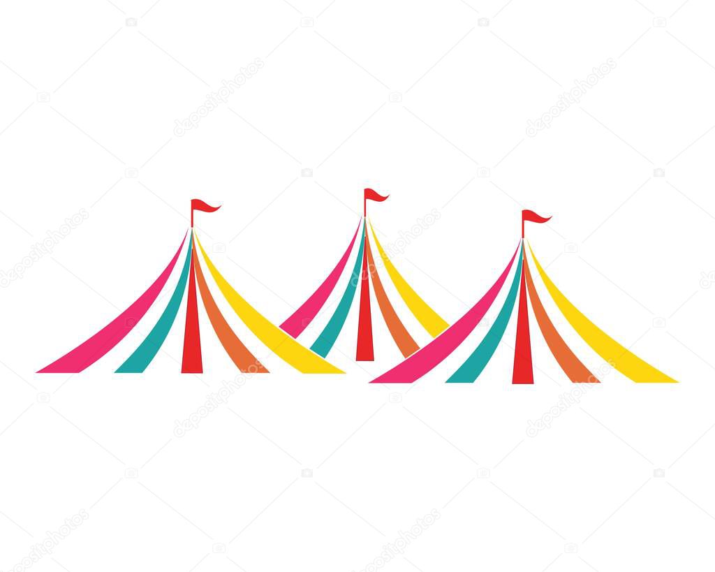 Circus vector illustration design logo emblems template