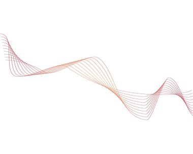 Renkli dalga çizgisi çizimi