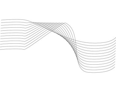 Renkli dalga çizgisi çizimi
