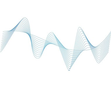 Renkli dalga çizgisi çizimi