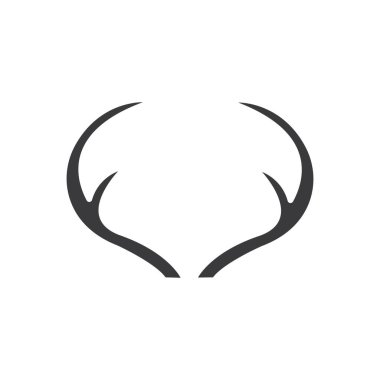 Geyik boynuzları Logo Şablonu vektör resimleme tasarımı