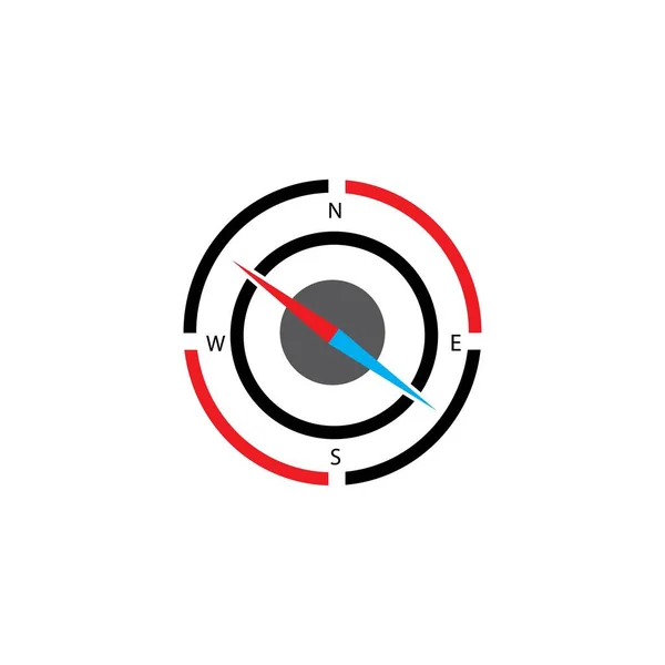 Kompass Logotyp Mall Vektor Ikon Illustration Design — Stock vektor