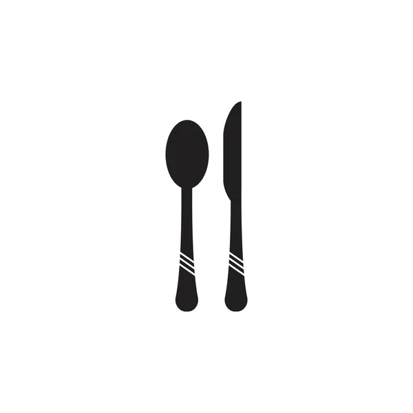 餐具矢量图标图解西格 — 图库矢量图片