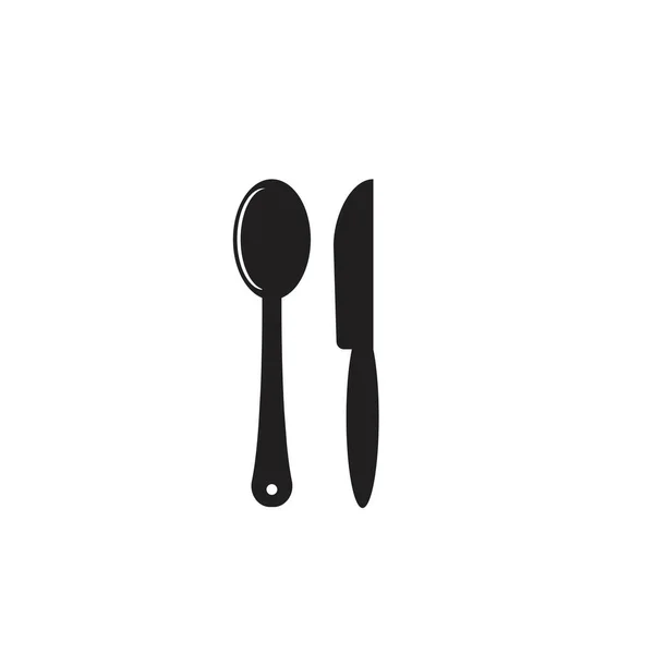 Cutlery Vector Icon Illustration Sig — Stock Vector