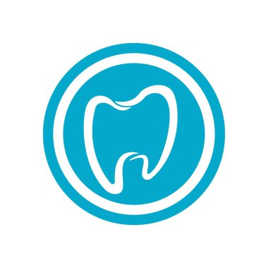 Diş logosu Şablon vektör çizim simgesi tasarımı