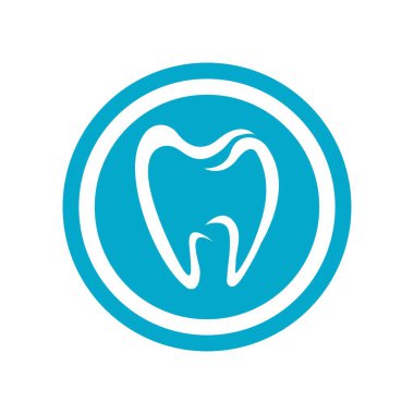 Diş logosu Şablon vektör çizim simgesi tasarımı