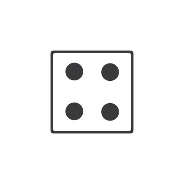 Meyve suyu işareti simgesi. Kumarhane oyun sembolü. Düz zar simgesi. Düz oyun simgesi taşıyıcısı olan yuvarlak tuş