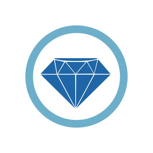 Logo Diamant Modèle Vectoriel Icône Illustration Design — Image vectorielle