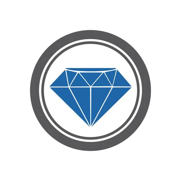Diamond Logo Template Vektor Ikon Illusztráció Tervezés — Stock Vector