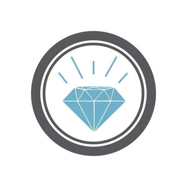 Дизайн Векторных Иконок Алмазным Логотипом — стоковый вектор