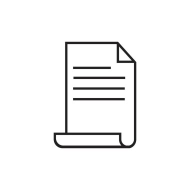 Belgeler simgesi stok vektör çizimi düz tasarım