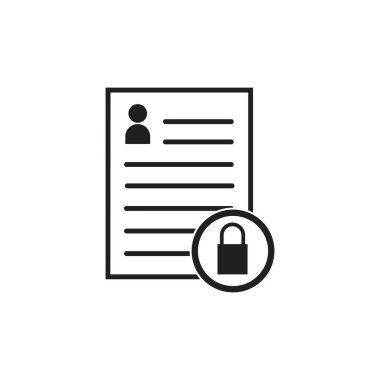 Belgeler simgesi stok vektör çizimi düz tasarım