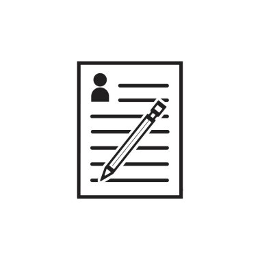 Belgeler simgesi stok vektör çizimi düz tasarım