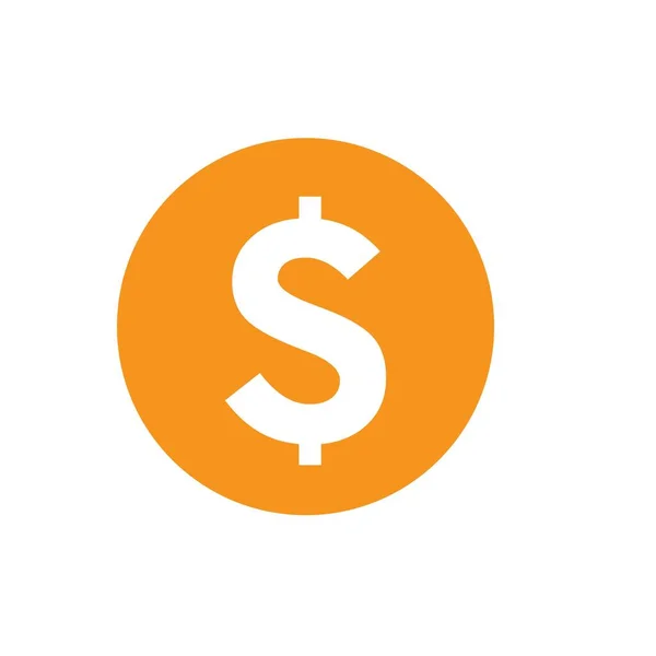 美元货币向量图标设计模板 — 图库矢量图片