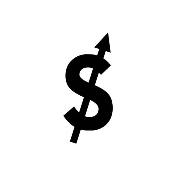 Dollar Geld Vektor Symbol Illustration Design Vorlage Vektor — Stockvektor