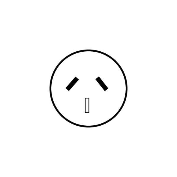 Elektrisk Plugg Logo Mall Vektor Ikon Illustration Design — Stock vektor