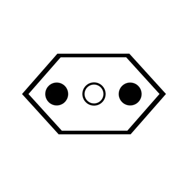 Електричний Вилка Логотип Шаблон Векторний Дизайн Ілюстрації — стоковий вектор