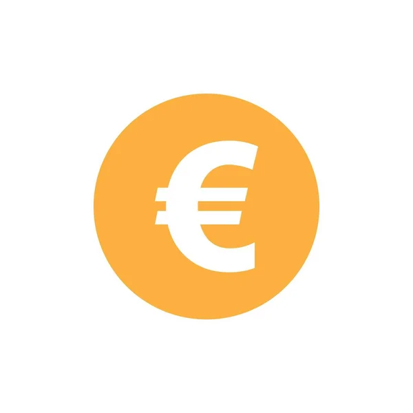 Euro Money Vector Icon Illustration Design Template Vector — Vettoriale Stock