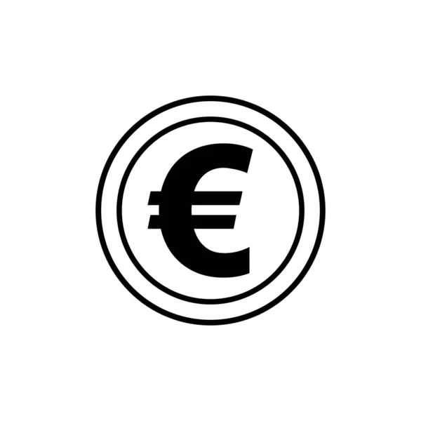 Euro Money Vector Icon Illustration Design Template Vector — Archivo Imágenes Vectoriales