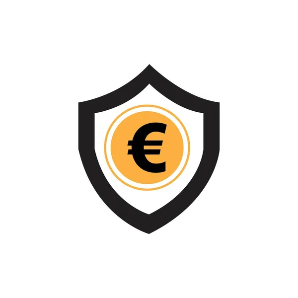 Euro Money Vector Icon Illustration Design Template Vector — Vettoriale Stock