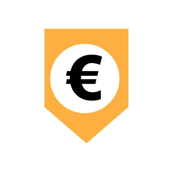 Euro Money Vector Icon Illustration Design Template Vector — Vetor de Stock
