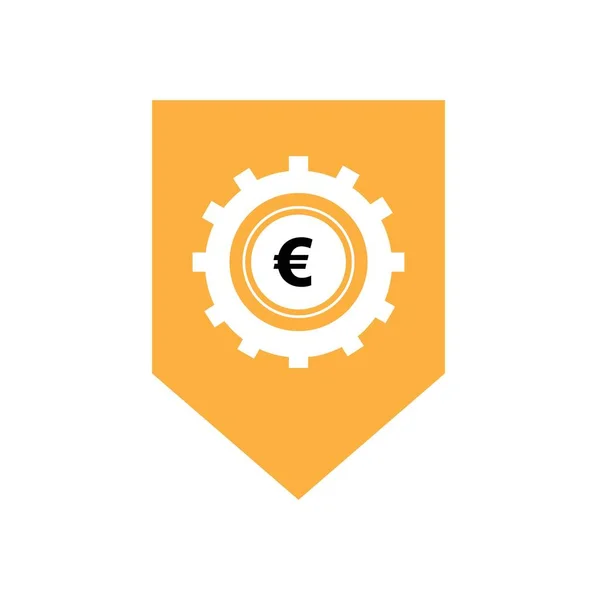 Euro Money Vector Icon Illustration Design Template Vector — Vetor de Stock