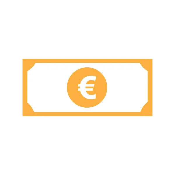 Euro Money Vector Icon Illustration Design Template Vector — Vector de stock