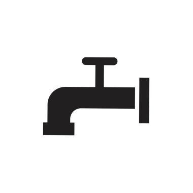 Musluk simgeleri, musluk musluğu simgesi. Vektör illüstrasyon tasarımı