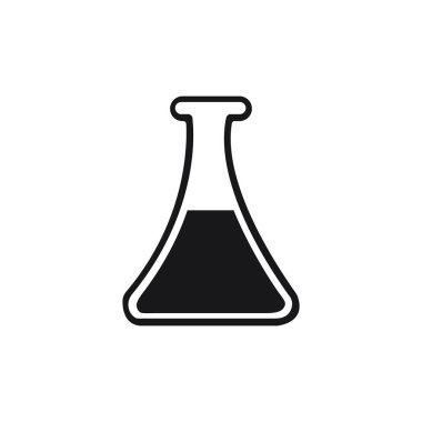 Laboratuvar cam simgesi tasarım şablonu