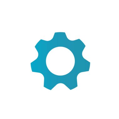 Gear Logo Şablonu vektör çizimi tasarımı