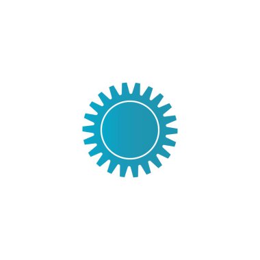 Gear Logo Şablonu vektör çizimi tasarımı
