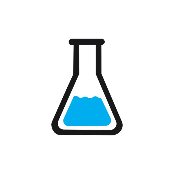 Laboratory Glass Icon Illustration Design Template — Vector de stock