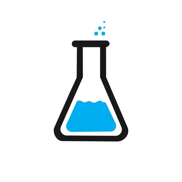 Laboratory Glass Icon Illustration Design Template — Wektor stockowy