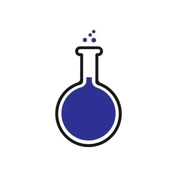 Laboratory Glass Icon Illustration Design Template — Wektor stockowy