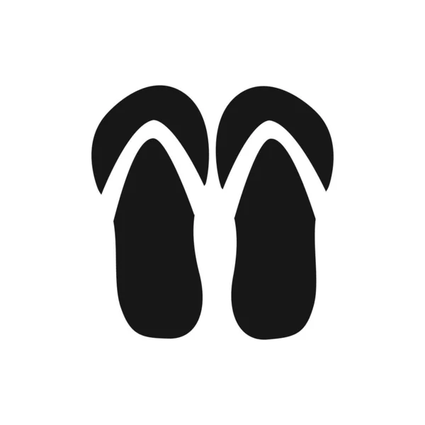 Flip Flop Slippers Isolated Icon Vector Trendy Illustration Design Template — Wektor stockowy