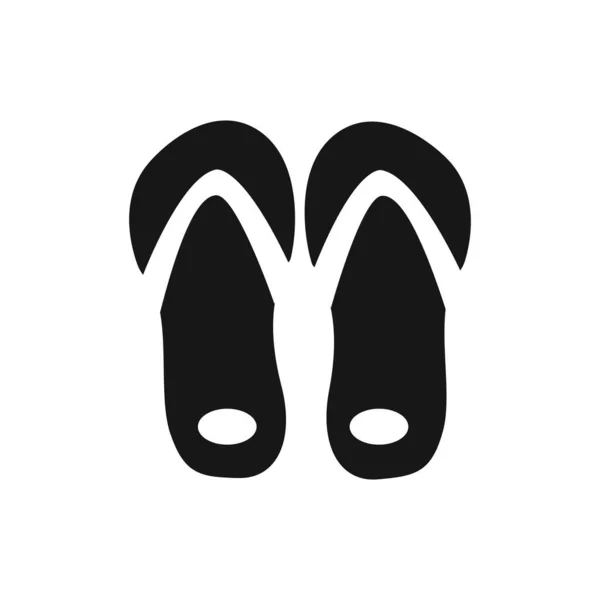 Flip Flop Slippers Isolated Icon Vector Trendy Illustration Design Template — Wektor stockowy