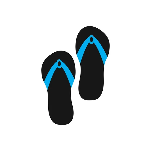 Flip Flop Slippers Isolated Icon Vector Trendy Illustration Design Template — Wektor stockowy