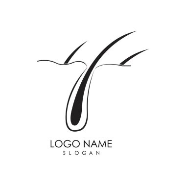 Saç tedavisi vektör resmetme şablonu.