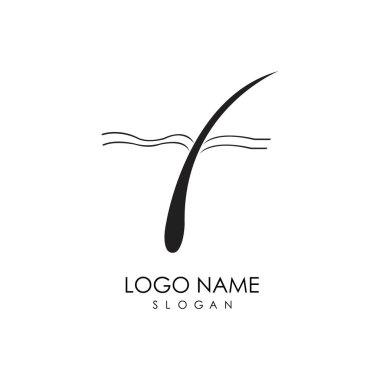 Saç tedavisi vektör resmetme şablonu.