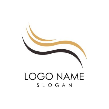 Saç tedavisi vektör resmetme şablonu.