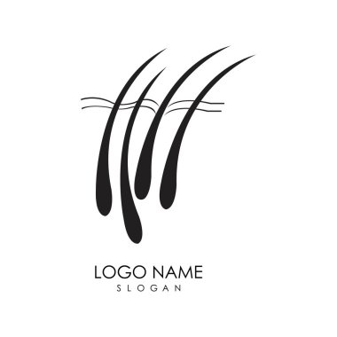 Saç tedavisi vektör resmetme şablonu.