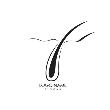 Saç tedavisi vektör resmetme şablonu.