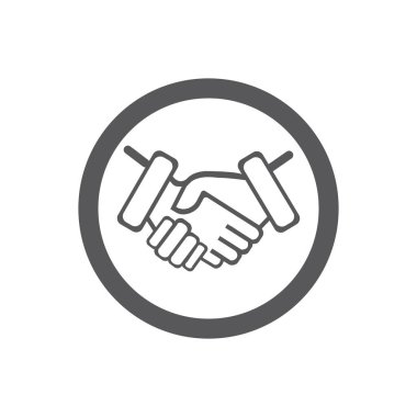 El sıkışma logo şablonu