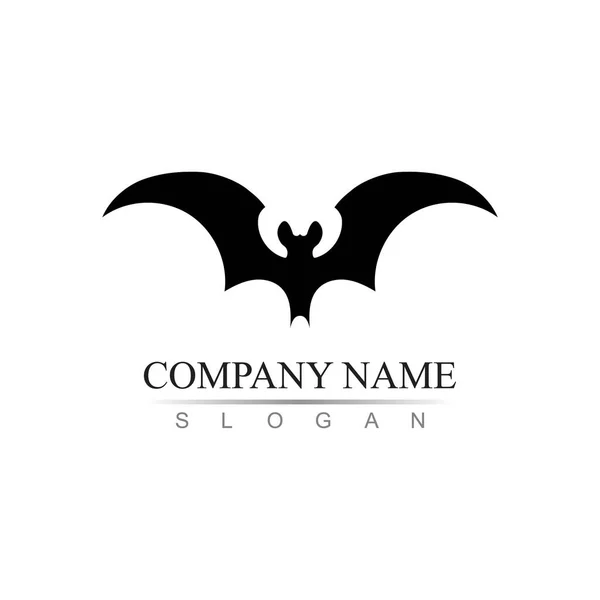 Bat Vector Icon Logo Template Illustration Design — Stock Vector