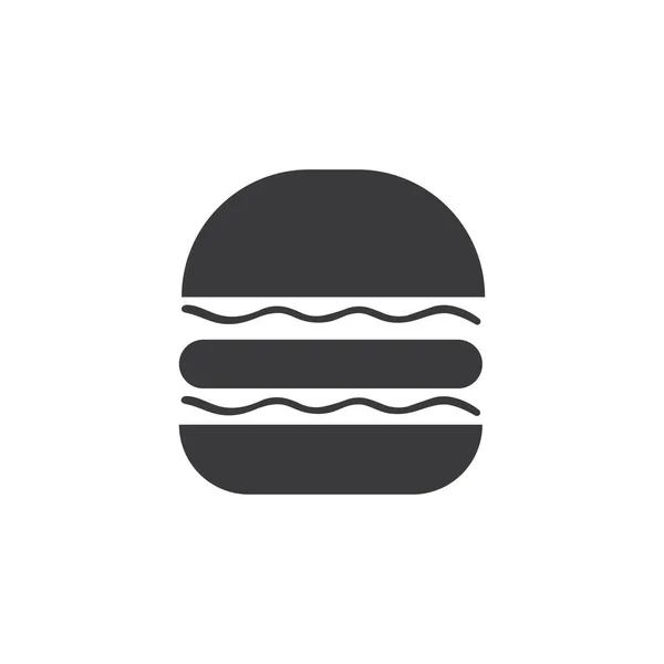 Hamburger Vektorsymbol Illustration Desigh — Stockvektor