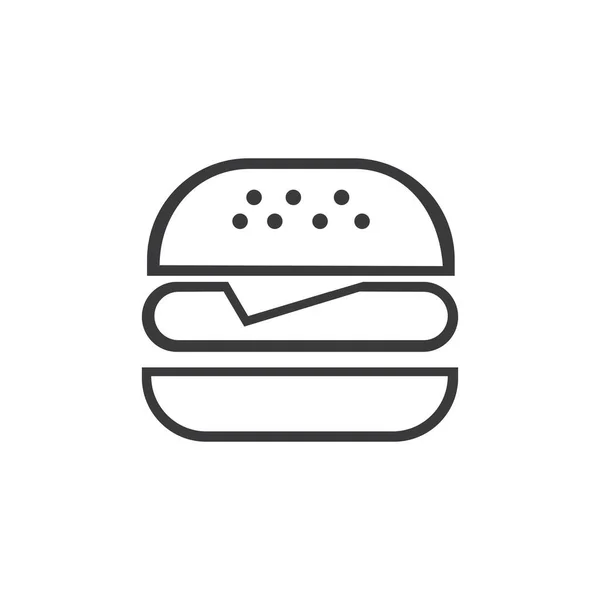 Гамбургер Векторна Іконка Ілюстрація Зітхання — стоковий вектор