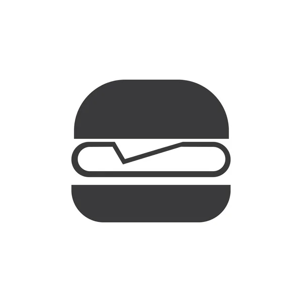 Hamburger Vektorsymbol Illustration Desigh — Stockvektor