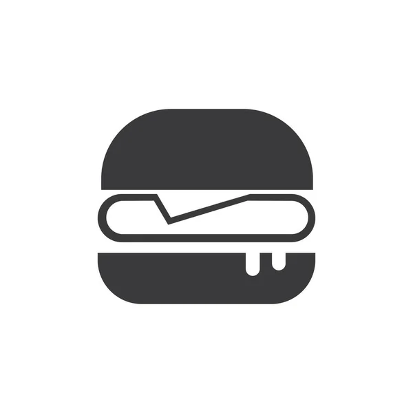 Hamburger Vektorsymbol Illustration Desigh — Stockvektor